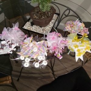 Retro Girls Birthday Candy Corsages